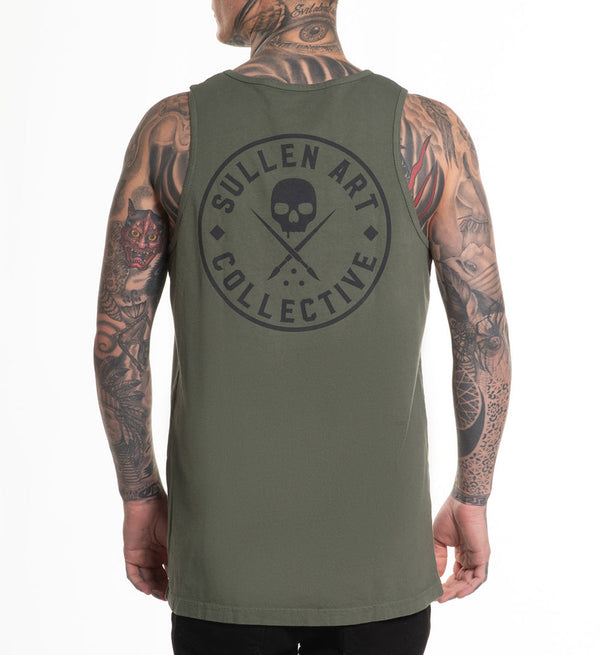 Sullen Clothing Tank Top Ever Tank Dusty Green