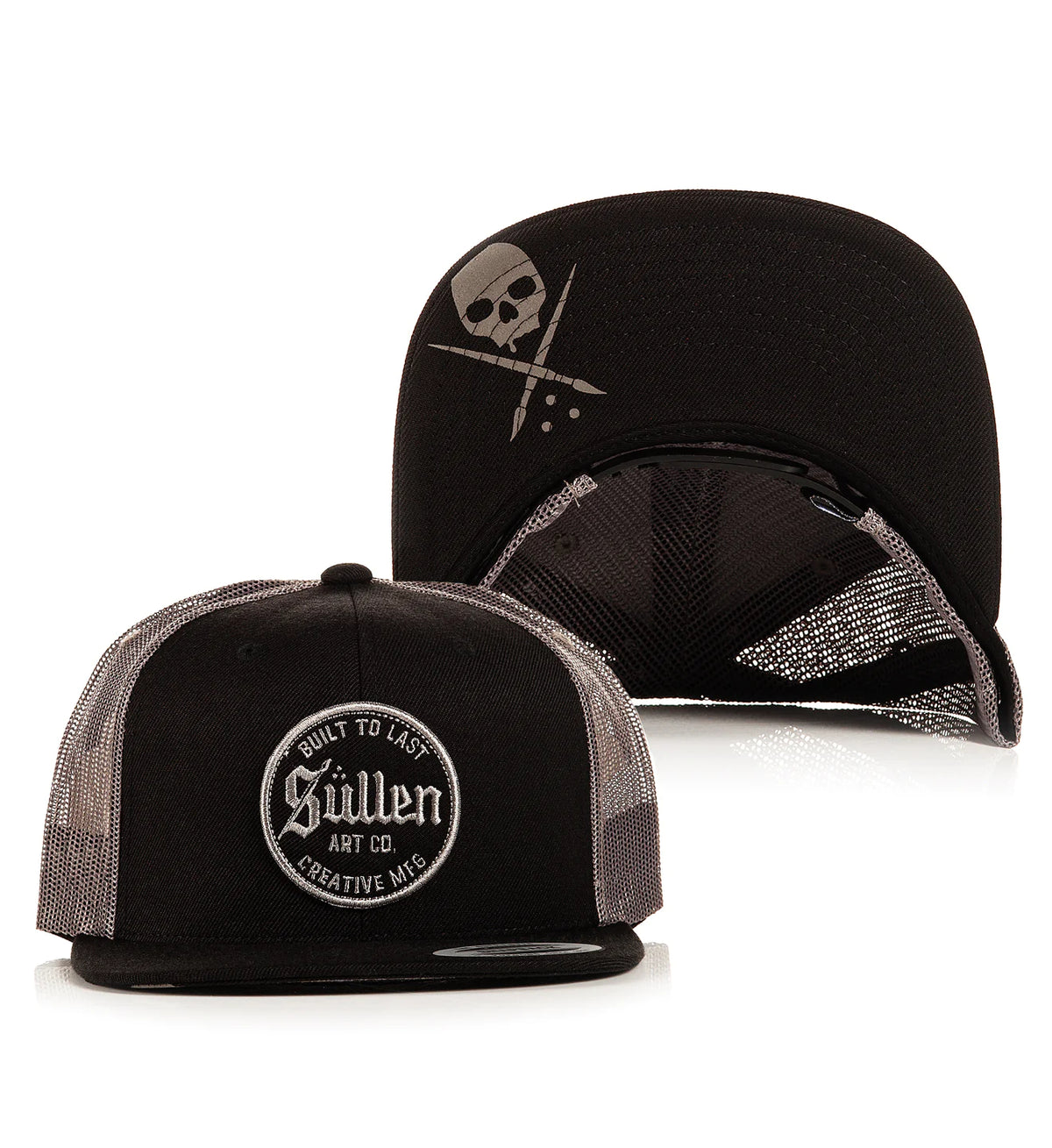 Sullen Snapback Trucker Cap Lasting Grey
