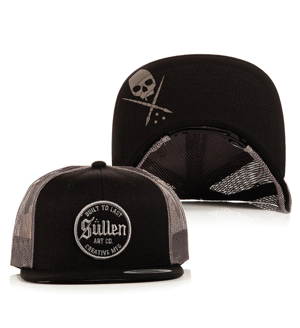 Sullen Snapback Trucker Cap Lasting Grey
