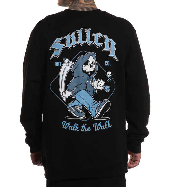Sullen Clothing Pullover Walk The Walk Crewneck
