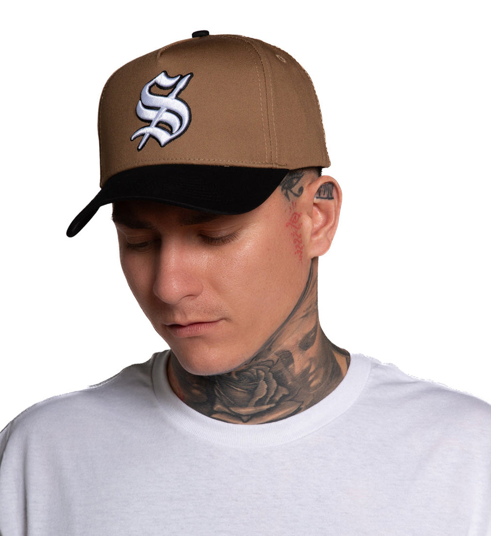 Sullen Clothing Snapback Cap Brush Chipmunk Curved Brim