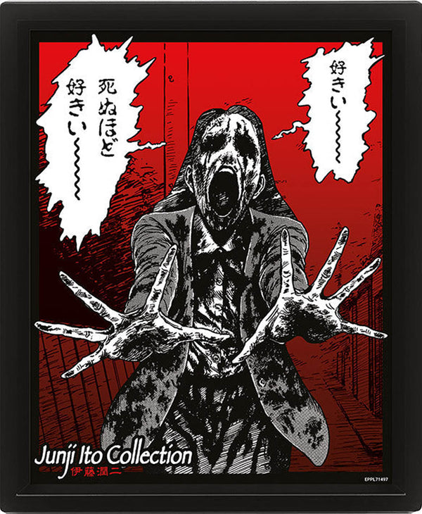 Junji Ito Gerahmtes 3D Lentikulardruck Bild Dead Girl