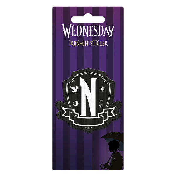 Wednesday Aufnäher Nevermore Crest Iron-On Patch