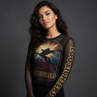 Foo Fighters Crop Top Pegasus Mesh