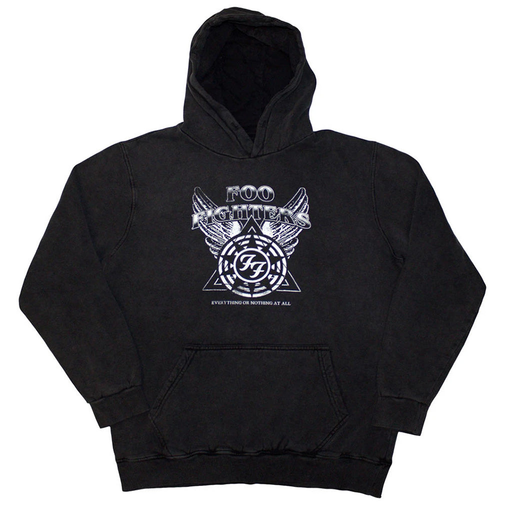 Foo Fighters Kapuzenpullover Everything Or Nothing At All Logo Stone Wash Hoodie