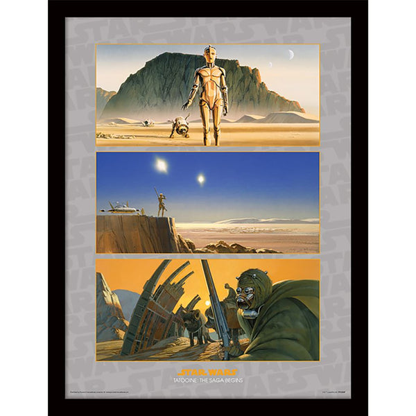 Star Wars Gerahmtes Bild Tatooine: The Saga Begins