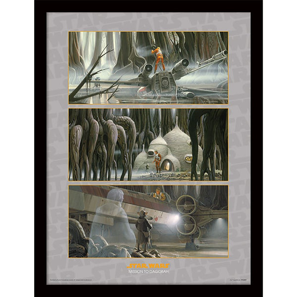 Star Wars Gerahmtes Bild Mission To Dagobah