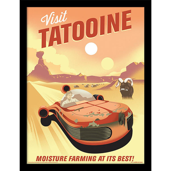 Star Wars Gerahmtes Bild Visit Tatooine