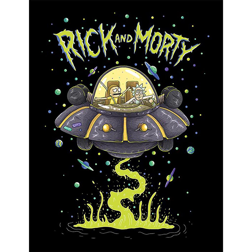 Rick And Morty Gerahmtes Bild UFO