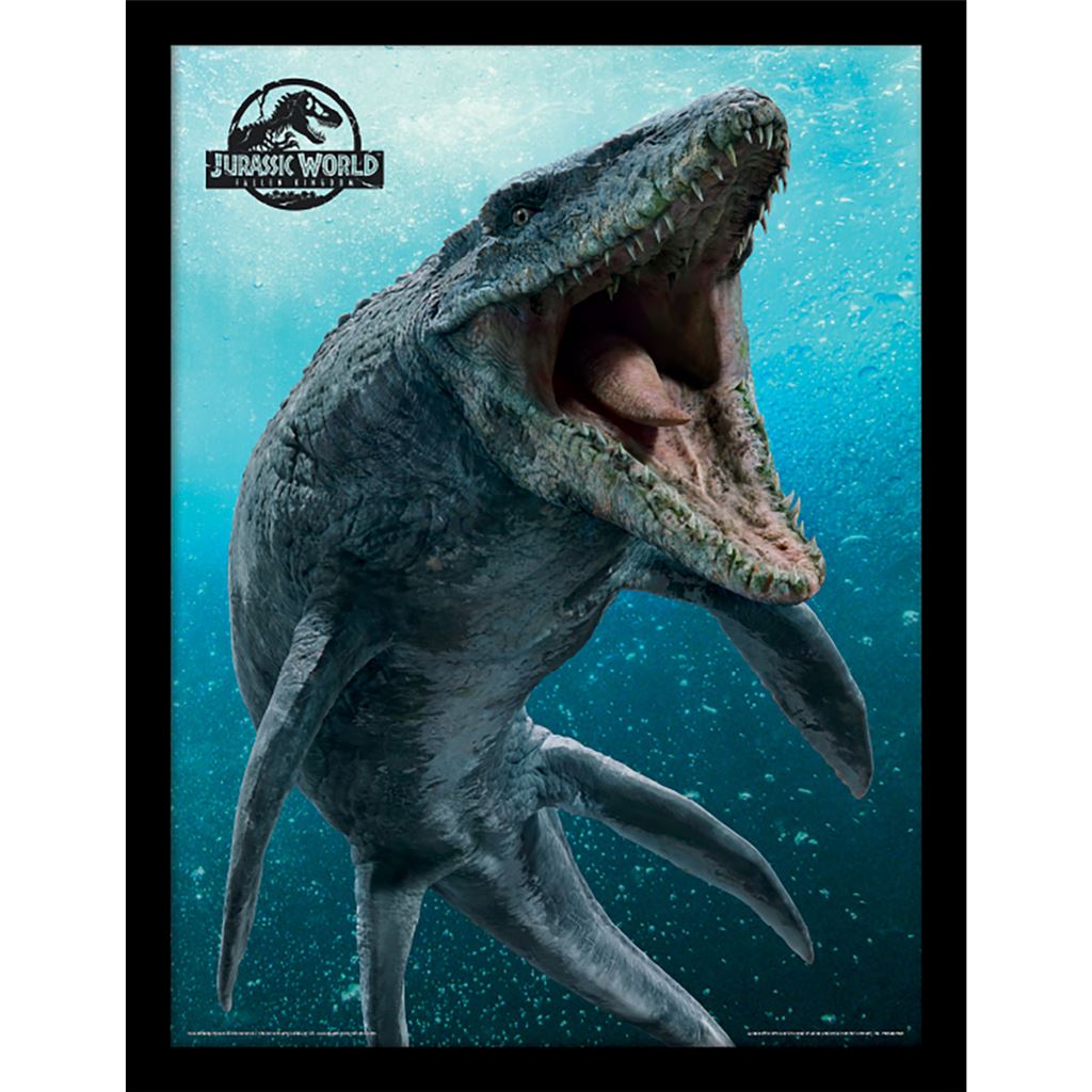 Jurassic Park Gerahmtes Bild Jurassic World Fallen Kingdom Mosasaurus