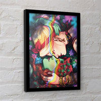 Batman Gerahmtes Bild Harley Quinn & Poison Ivy Pride