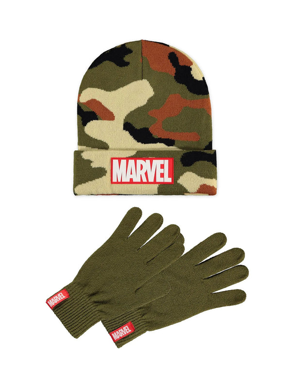 Marvel Comics Beanie & Handschuhe Set Moss Camouflage