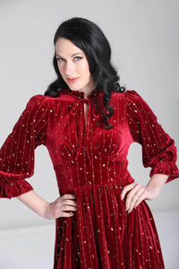 Hell Bunny Kleid Galactica Dress Rot