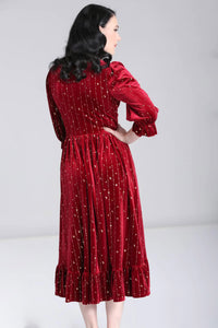 Hell Bunny Kleid Galactica Dress Rot
