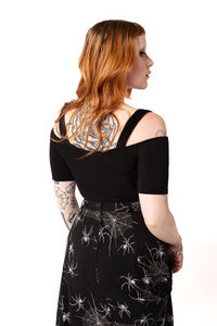 Hell Bunny Crop Top Obsidian