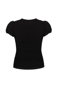 Hell Bunny Top Priscilla Schwarz