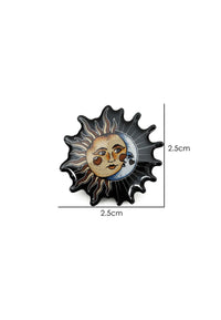Hell Bunny Anstecknadel Solaris Sun & Moon Pin Badge