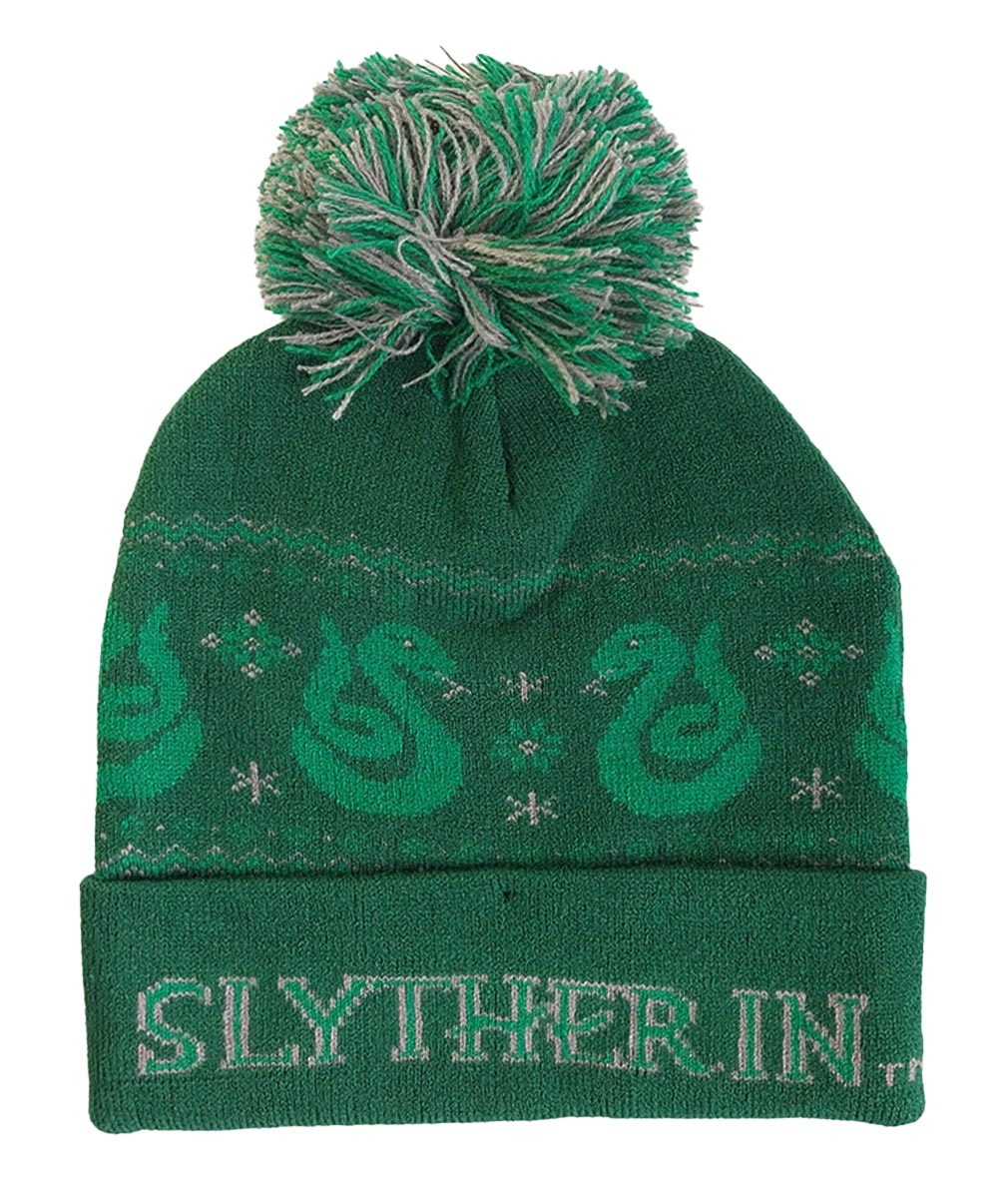 Harry Potter Mütze Slytherin Snow Pom Beanie