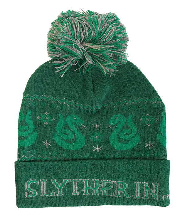 Harry Potter Mütze Slytherin Snow Pom Beanie