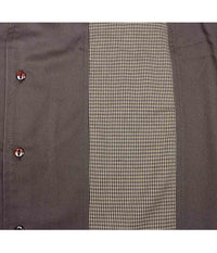 Steady Clothing Hemd Houndstooth Braun