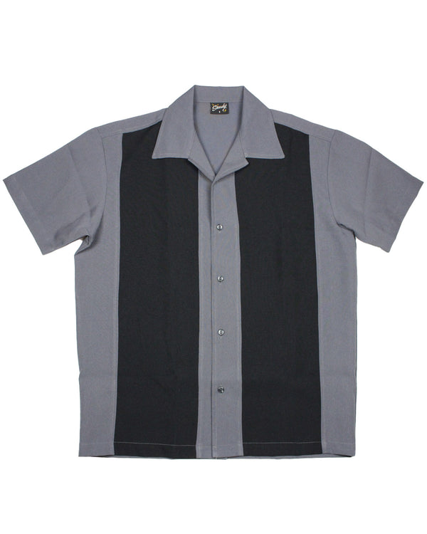 Steady Clothing Hemd Poplin Wide Panel Charcoal Black