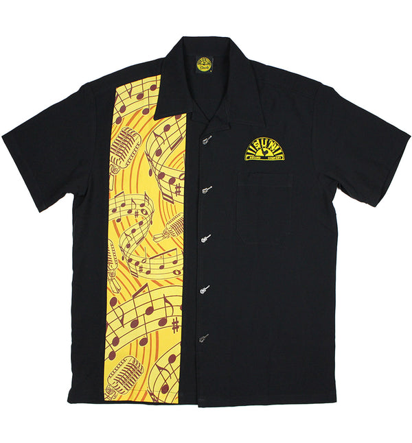 Steady Clothing x Sun Records Hemd Musiknoten