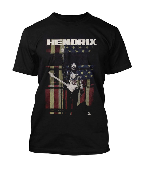 Jimi Hendrix T-Shirt Peace Flag