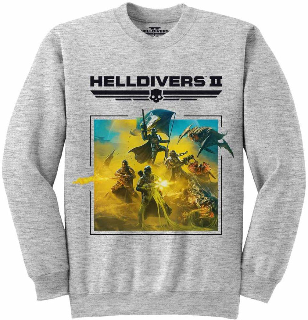 Helldivers 2 Pullover Key Art And Logo