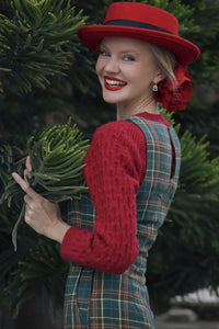 Dolly and Dotty Jumpsuit Sylvia Green Tartan