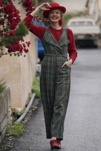 Dolly and Dotty Jumpsuit Sylvia Green Tartan