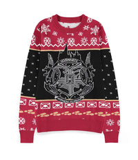 Harry Potter Weihnachtspullover Hogwarts Crest