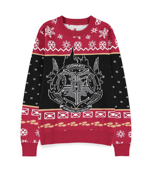 Harry Potter Weihnachtspullover Hogwarts Crest