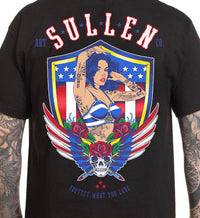 Sullen Clothing T-Shirt Land Of The Free Schwarz