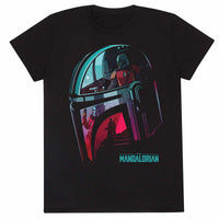 Star Wars T-Shirt Mandalorian Helmet Reflection
