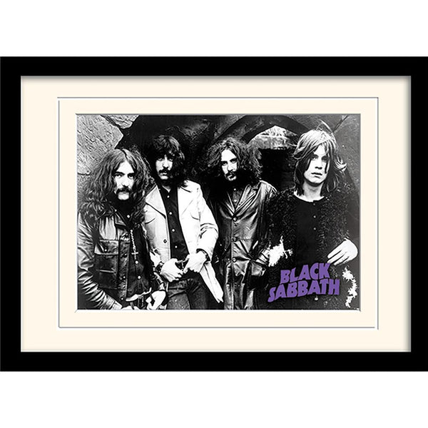 Black Sabbath Gerahmtes Bild Black & White