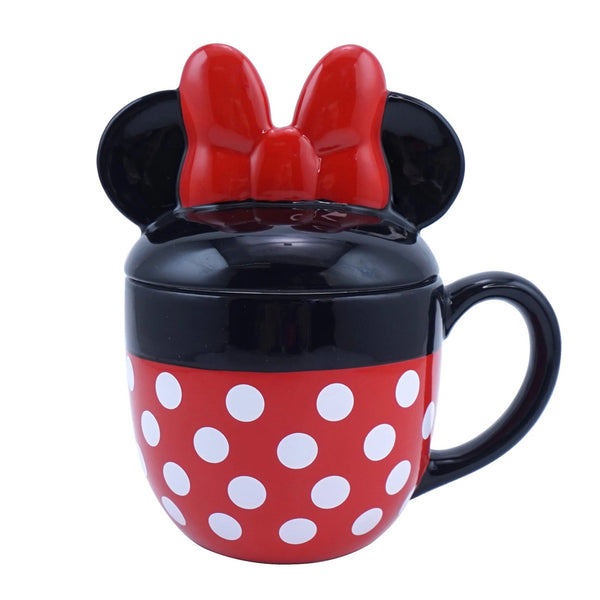 Micky Maus Tasse mit Deckel Minnie Mouse Ears