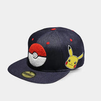 Pokémon Snapback Cap Pokéball Denim