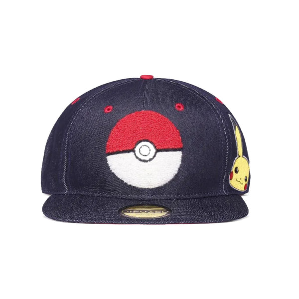 Pokémon Snapback Cap Pokéball Denim