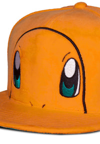 Pokémon Snapback Cap Glumanda Charmander Eyes Plush