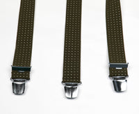 Schompi Herren Retro Hosenträger Vintage Gepunktet Rockabilly Y-Form Braces Breit Farbauswahl Extra Stark