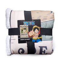 One Piece Decke Wanted Luffy Sherpa Blanket