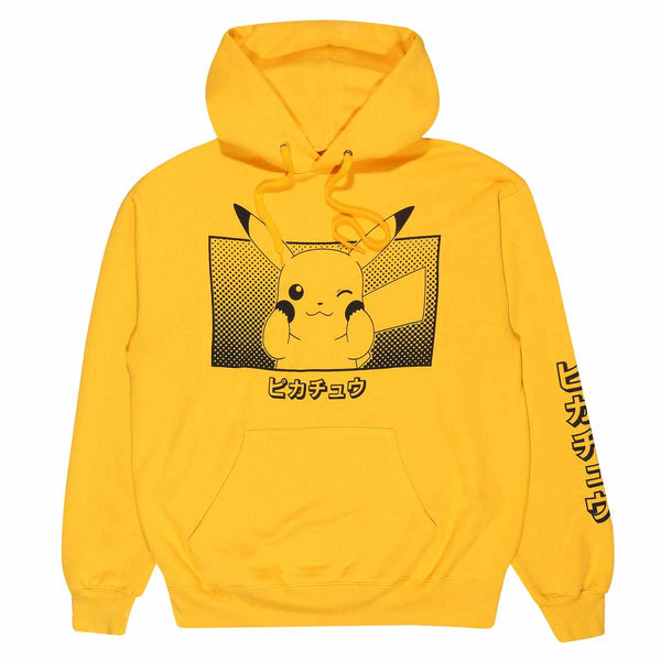 Pokémon Kapuzenpullover Pikachu Katakana