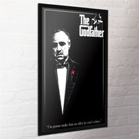 The Godfather Poster Red Rose