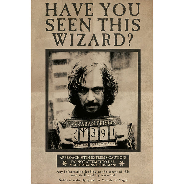 Harry Potter Poster Wanted Sirius Black