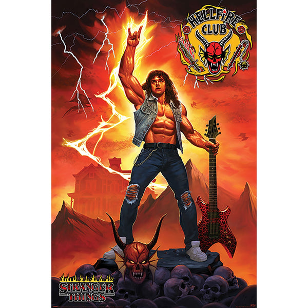 Stranger Things Poster Hellfire Club Rock God