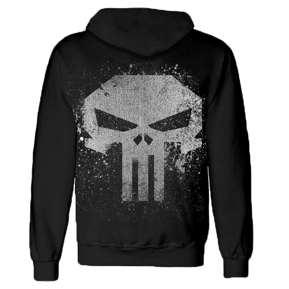 The Punisher Kapuzenpullover Skull With Metallic Ink Hoodie