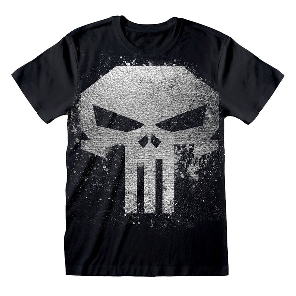 The Punisher T-Shirt Metallic Ink Skull