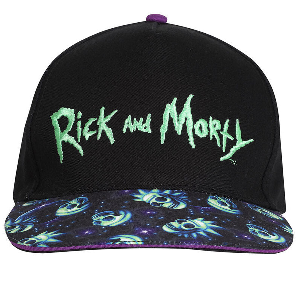 Rick And Morty Snapback Cap Neon Logo