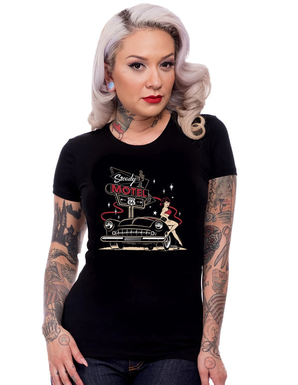 Steady Clothing T-Shirt Motel 66