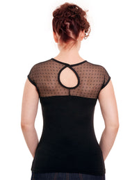 Steady Clothing Top Miss Fancy Schwarz
